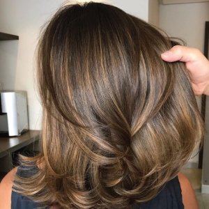 Shoulder Length Highlights